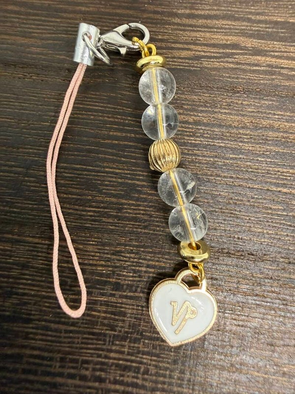 Charm - Pisces Clear Quartz