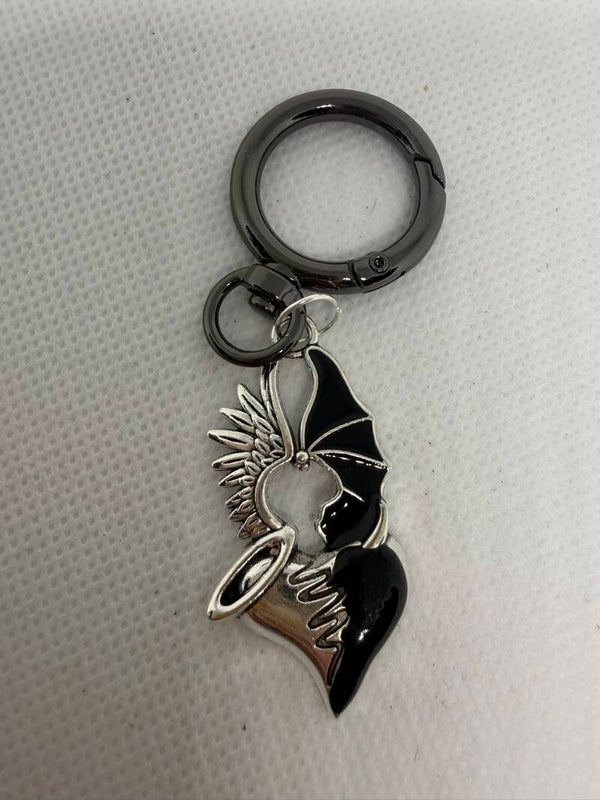 Keychain - Tattoo-Style, Heart with Halo