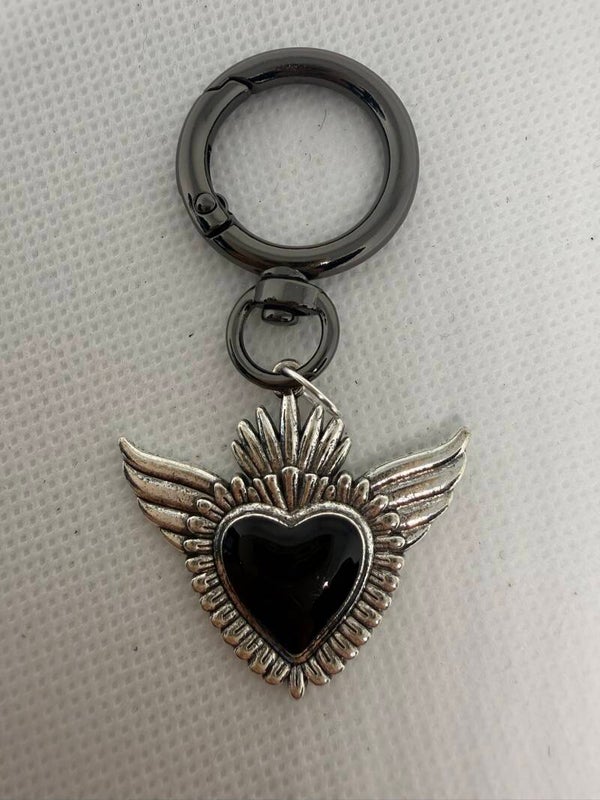 Keychain - Tattoo-Style, Heart with Wings