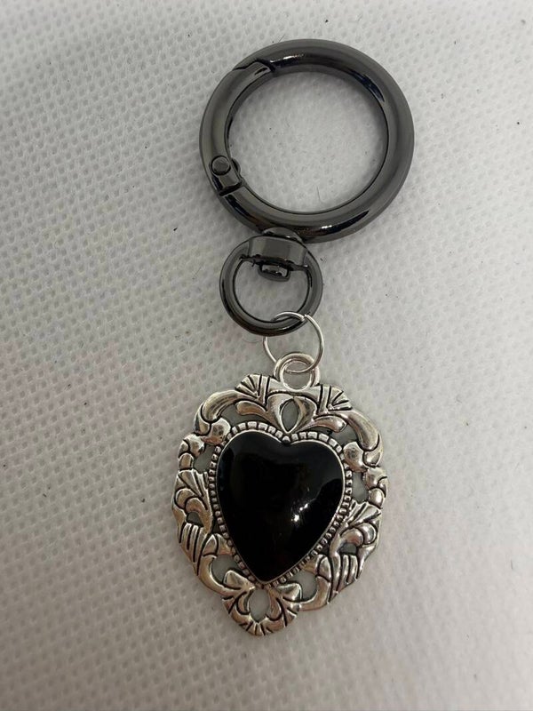Keychain - Tattoo-Style, Heart with Filigree, Style #2