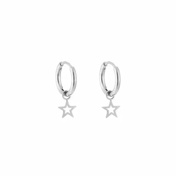 Small stars earrings - silver