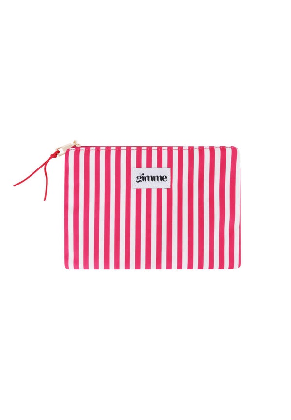 Make up bag - pink/white