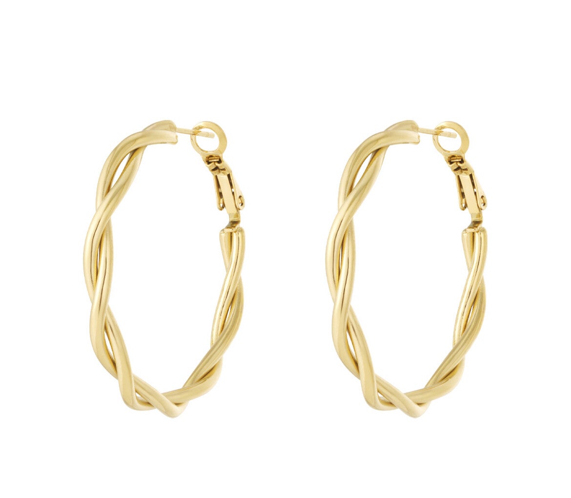 Hoop earrings - gold
