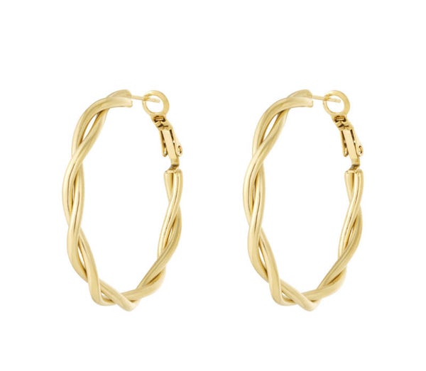 Hoop earrings - gold