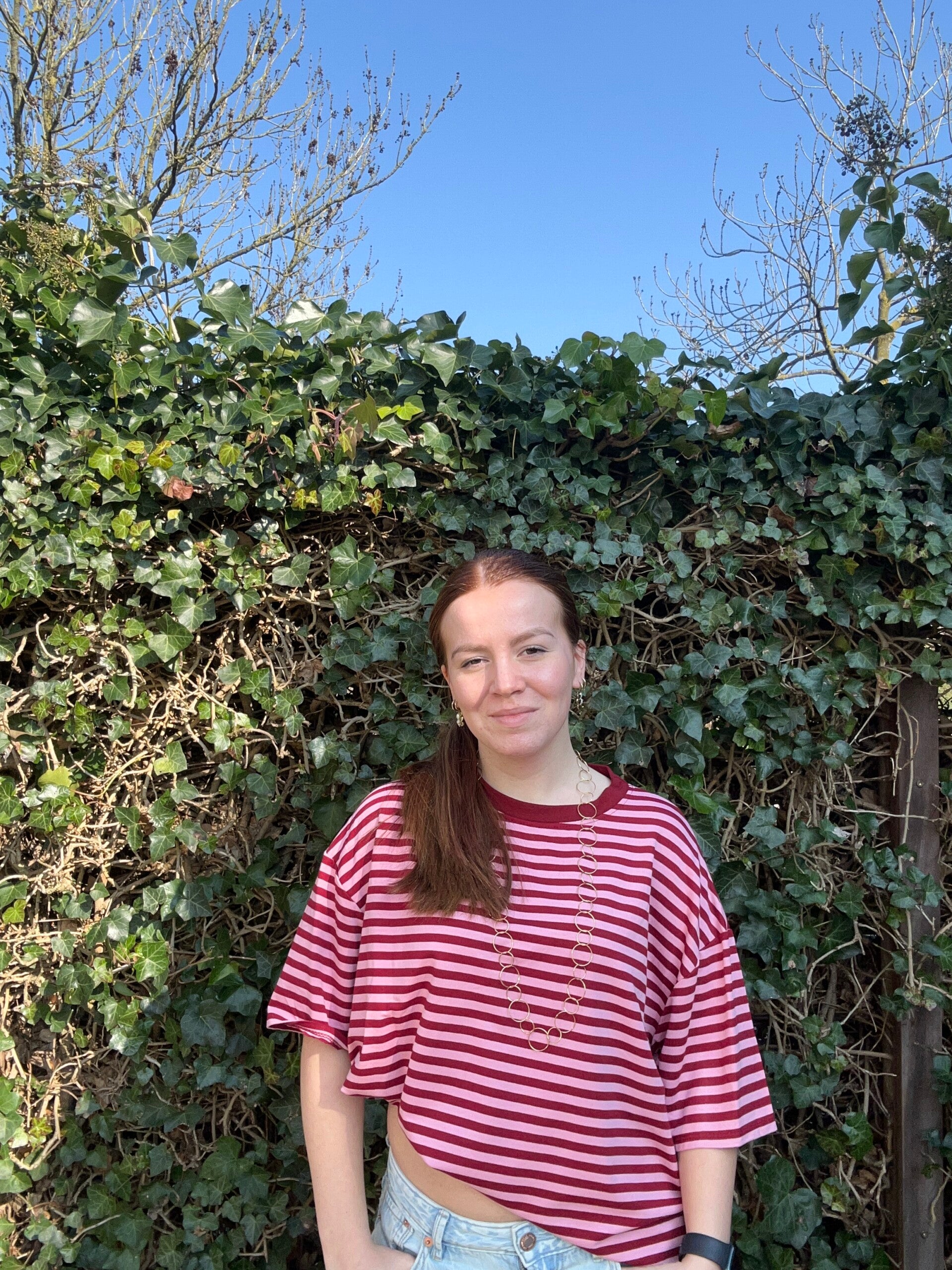 Stripes shirt - Bordeaux/roze