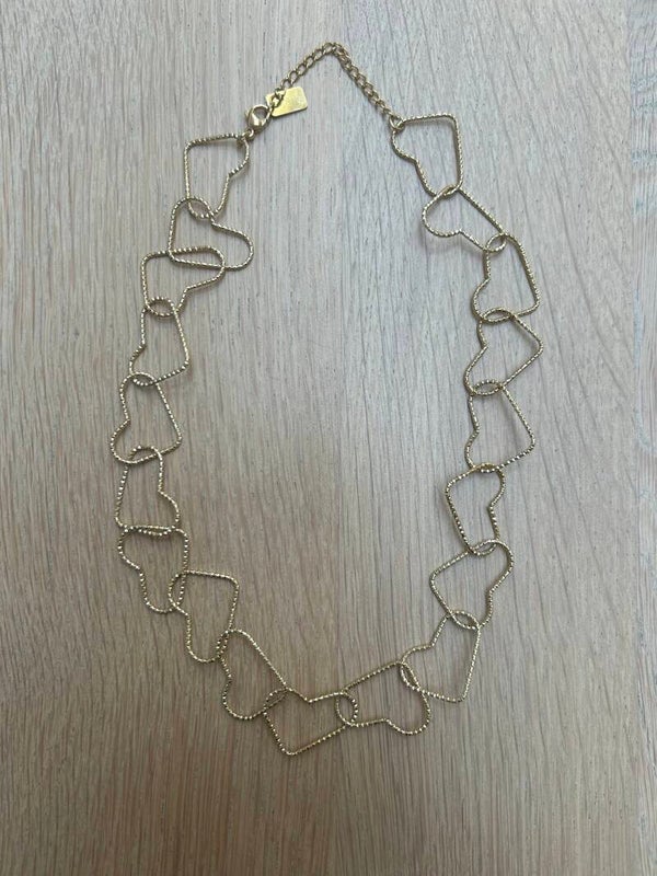 Heart connection necklace - gold