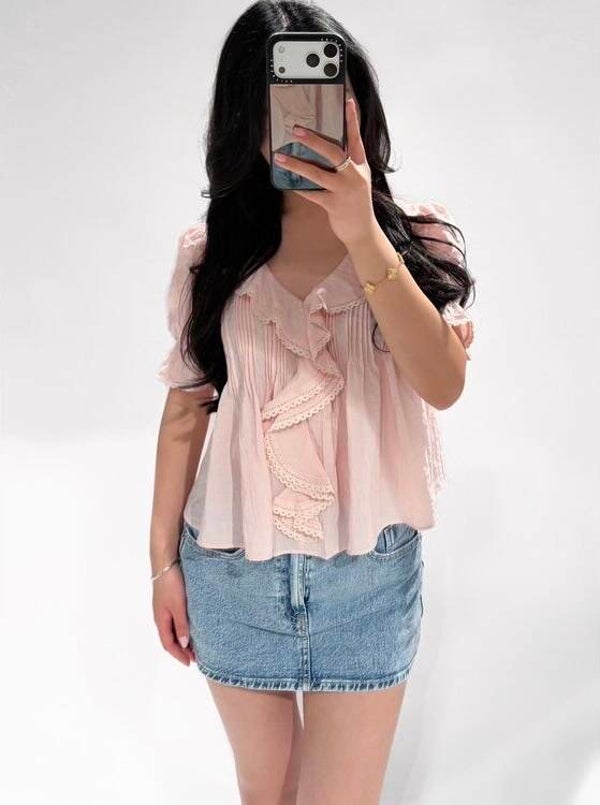 Elara top - pink