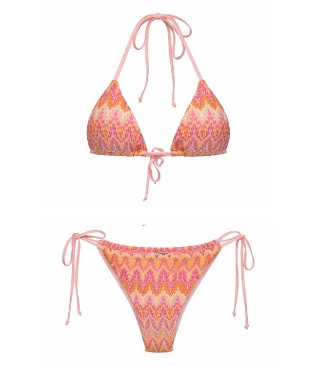 Wave bikini - pink