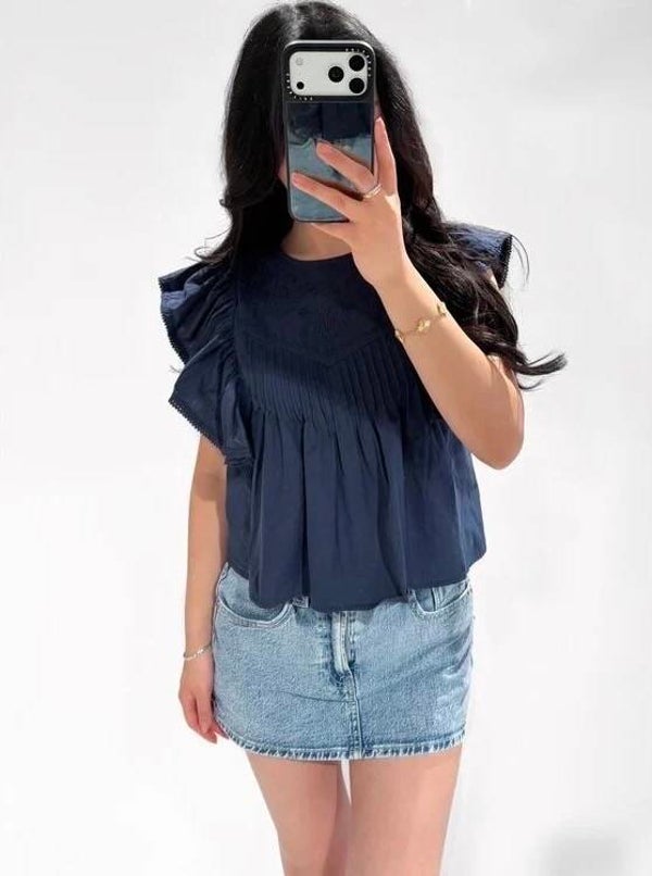 Mila top - navy
