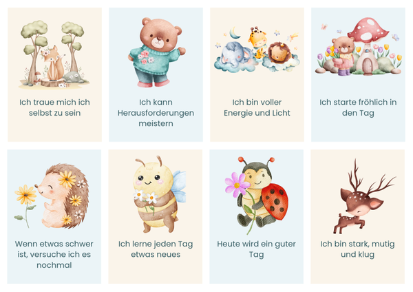 Affirmations Karten Kinder