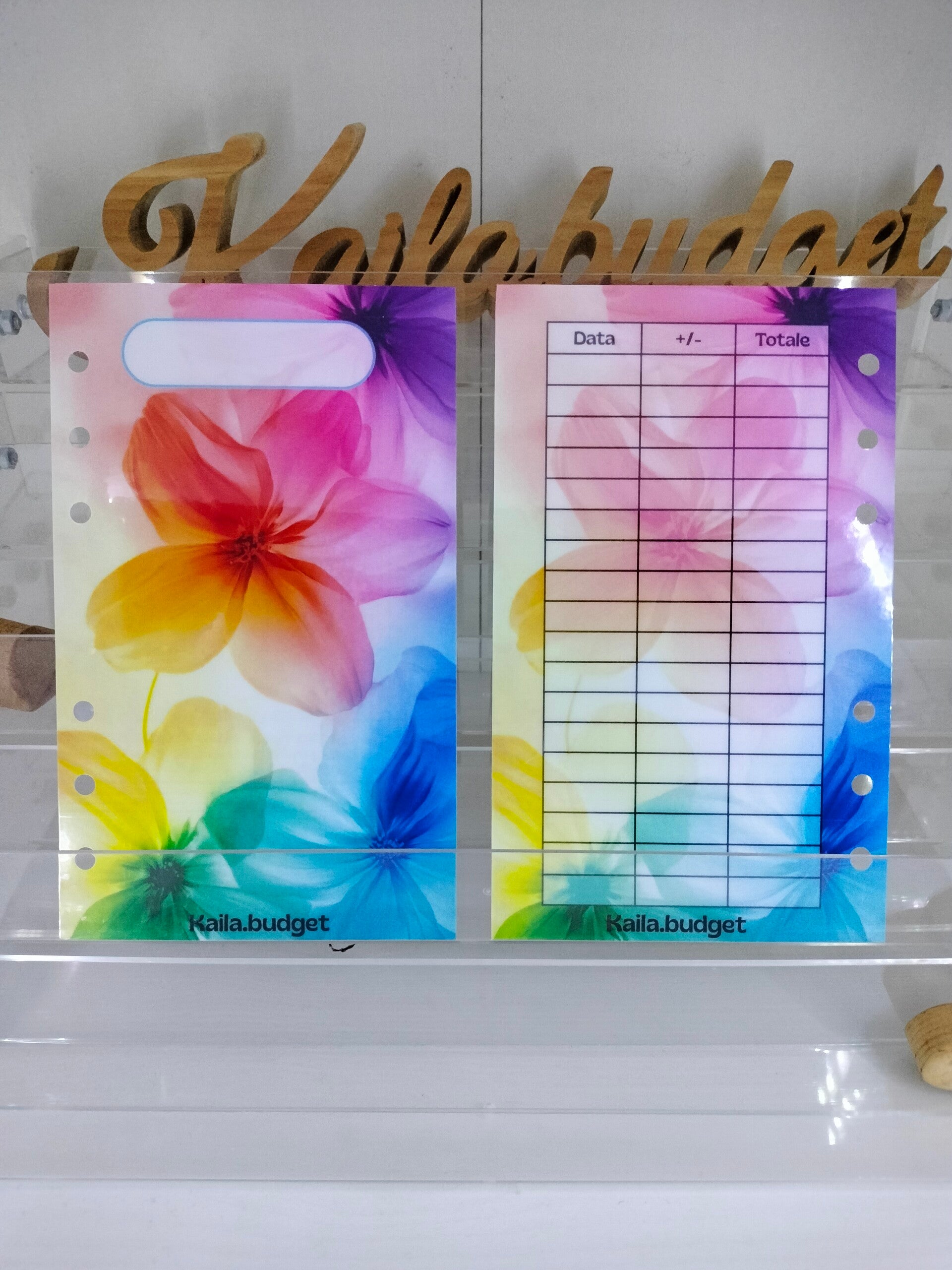 Budget sheet Fiori colorati