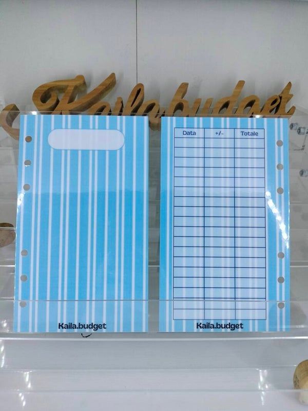 Budget sheet Azzurro Infinito