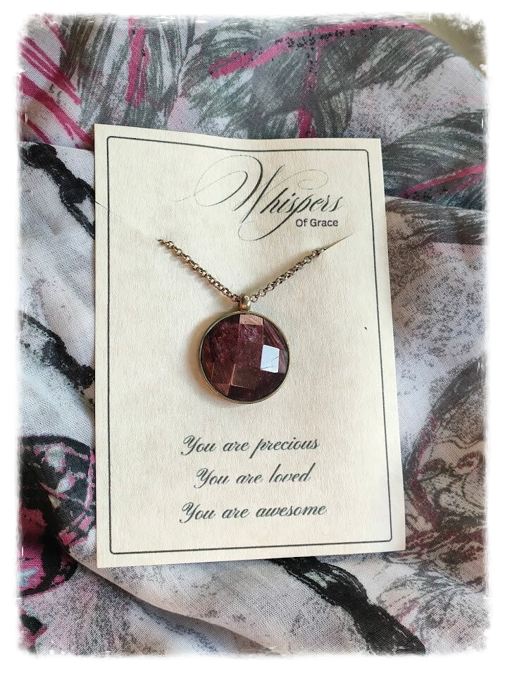 Precious, Loved, Awesome — Necklace & Scarf Gift Set