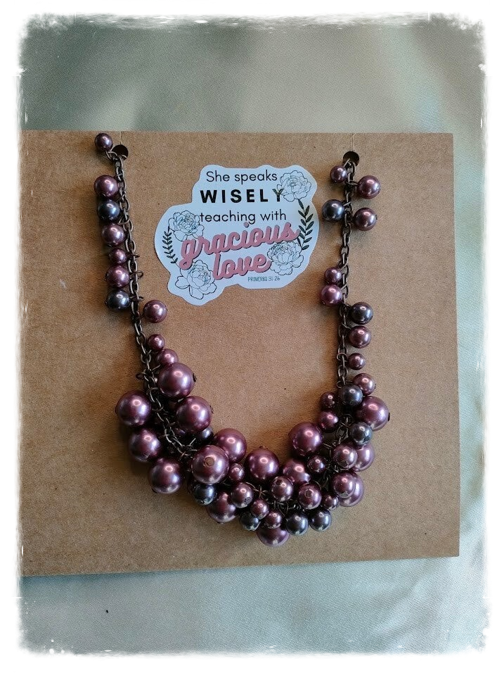 Gracious Love — Proverbs 31 Pearl Necklace