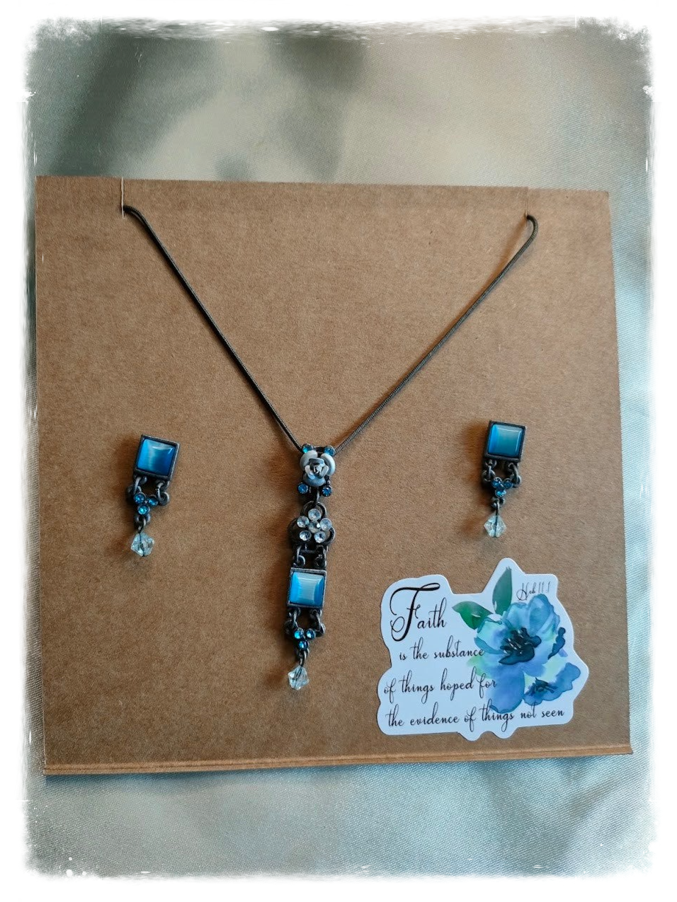 Faith Is the Substance — Necklace & Earring Set