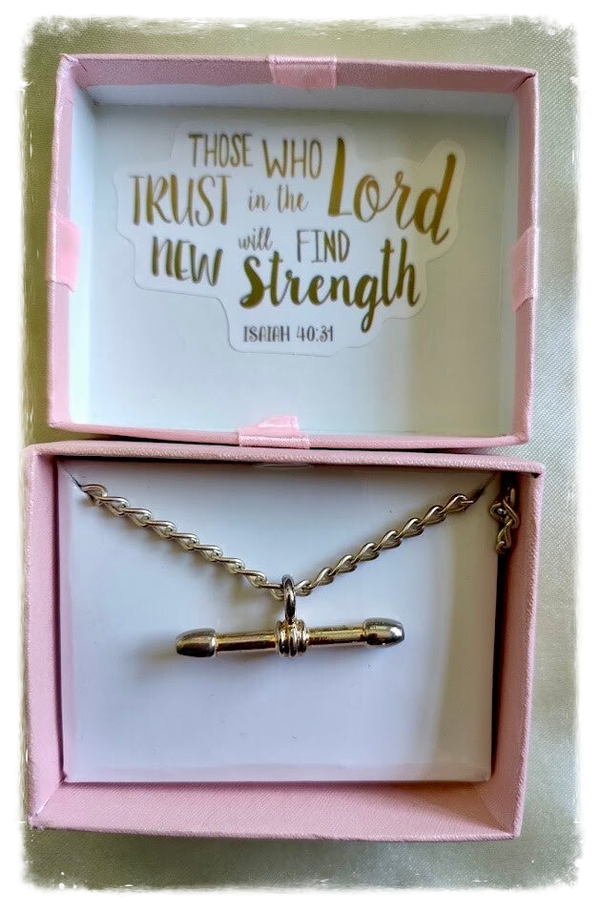 Isaiah 40:31 Bar Pendant Necklace