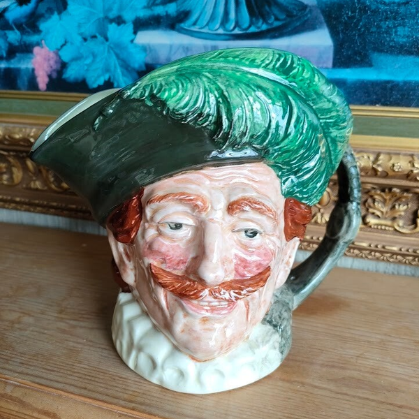 Vintage Royal Doulton Character Jug - The Cavalier D6114 - 6.5" Large Size - Excellent Condition