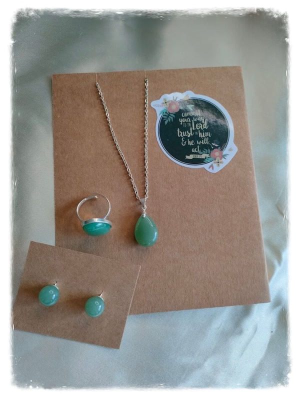 Commit Your Way — Jade Green Jewellery Set