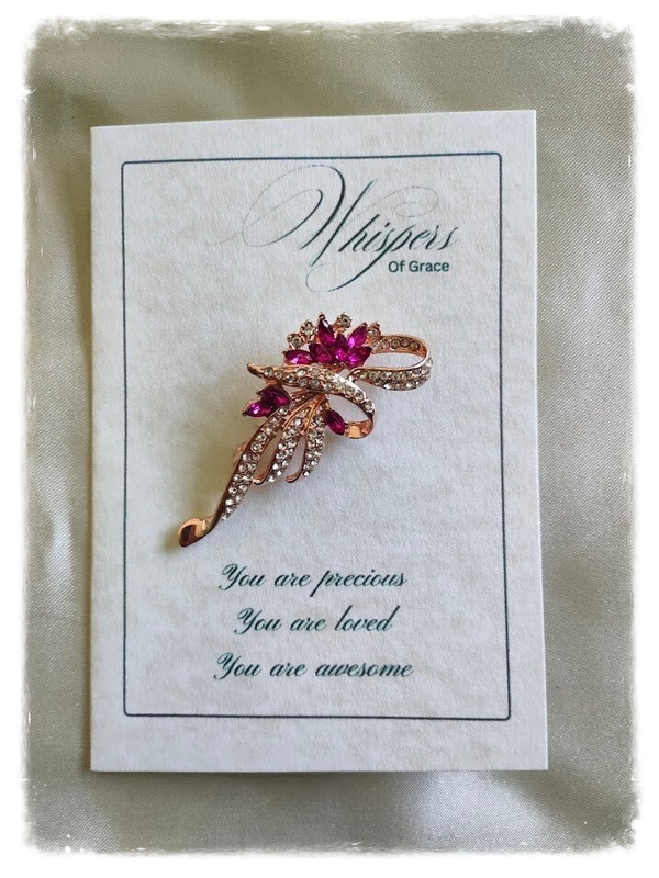 Precious, Loved, Awesome — Rose Brooch