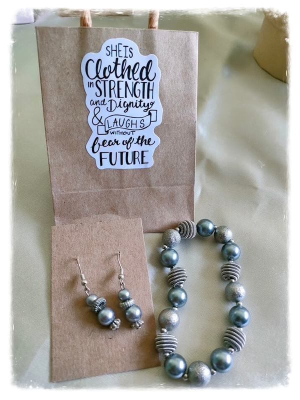 Clothed in Strength & Dignity — Bracelet & Earring Set