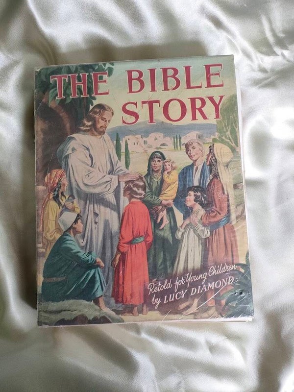 The Bible Story: Retold for Young Children by Lucy Diamond | Vintage Illustrated Hardback