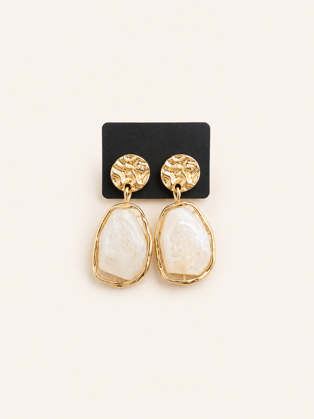 VIRAL WHITE GOLD OORBELLEN
