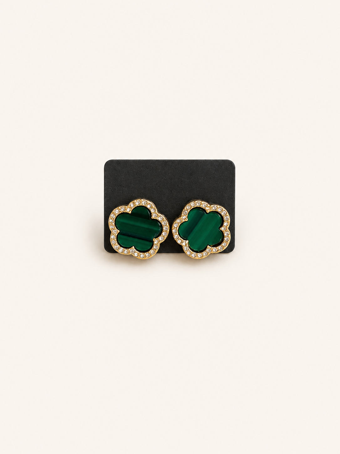 VAN C INSPIRED OORBELLEN EMERALD GREEN