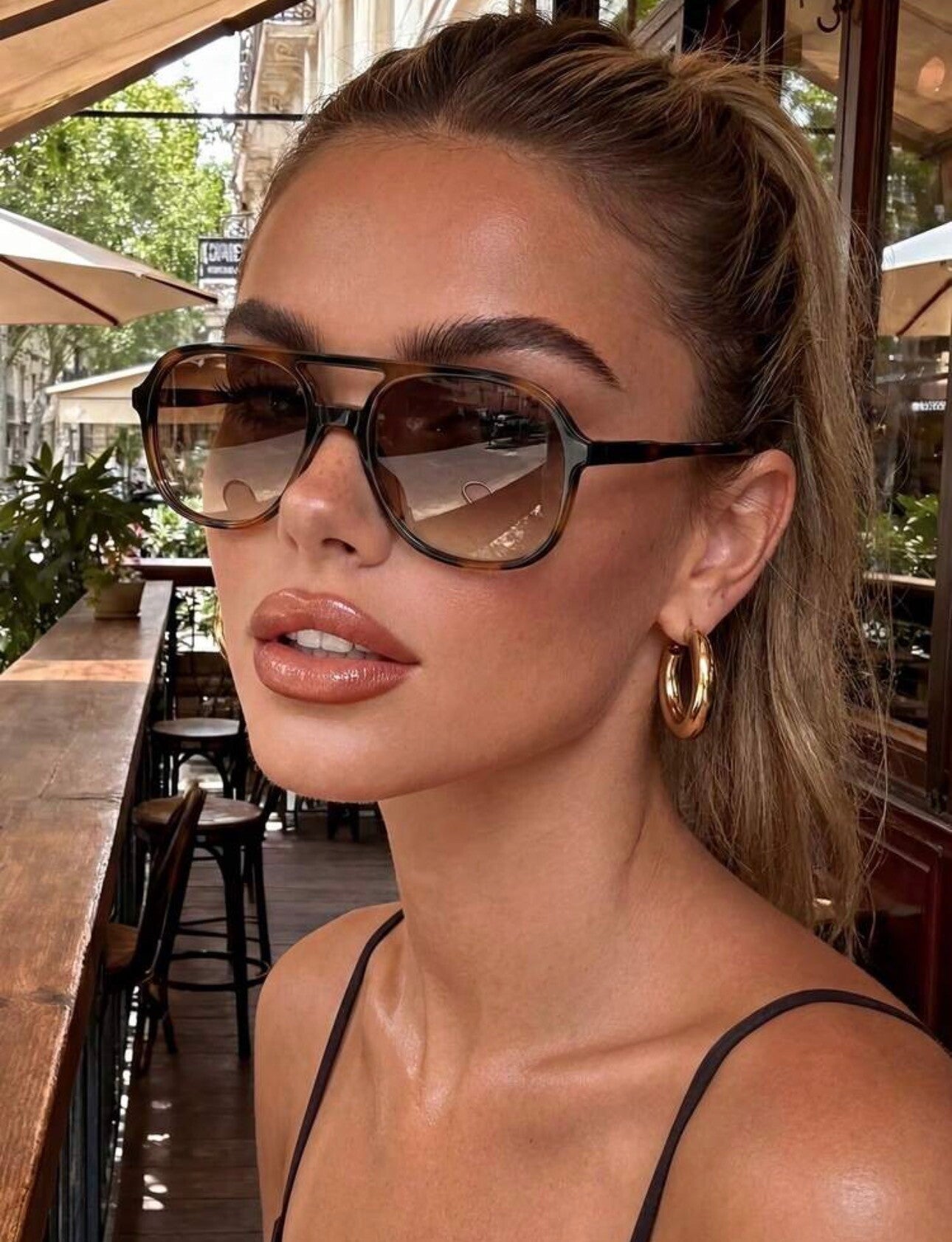 MONACO SUNGLASSES BROWN LEOPARD