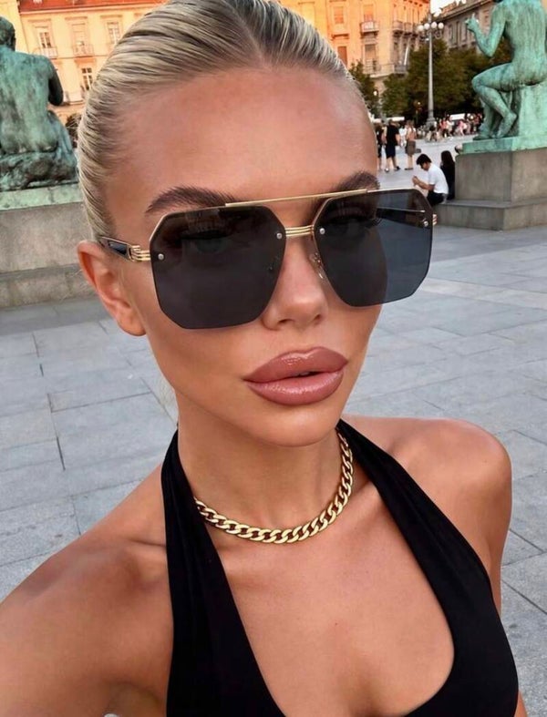 MILANO OVERSIZED SUNGLASSES BLACK