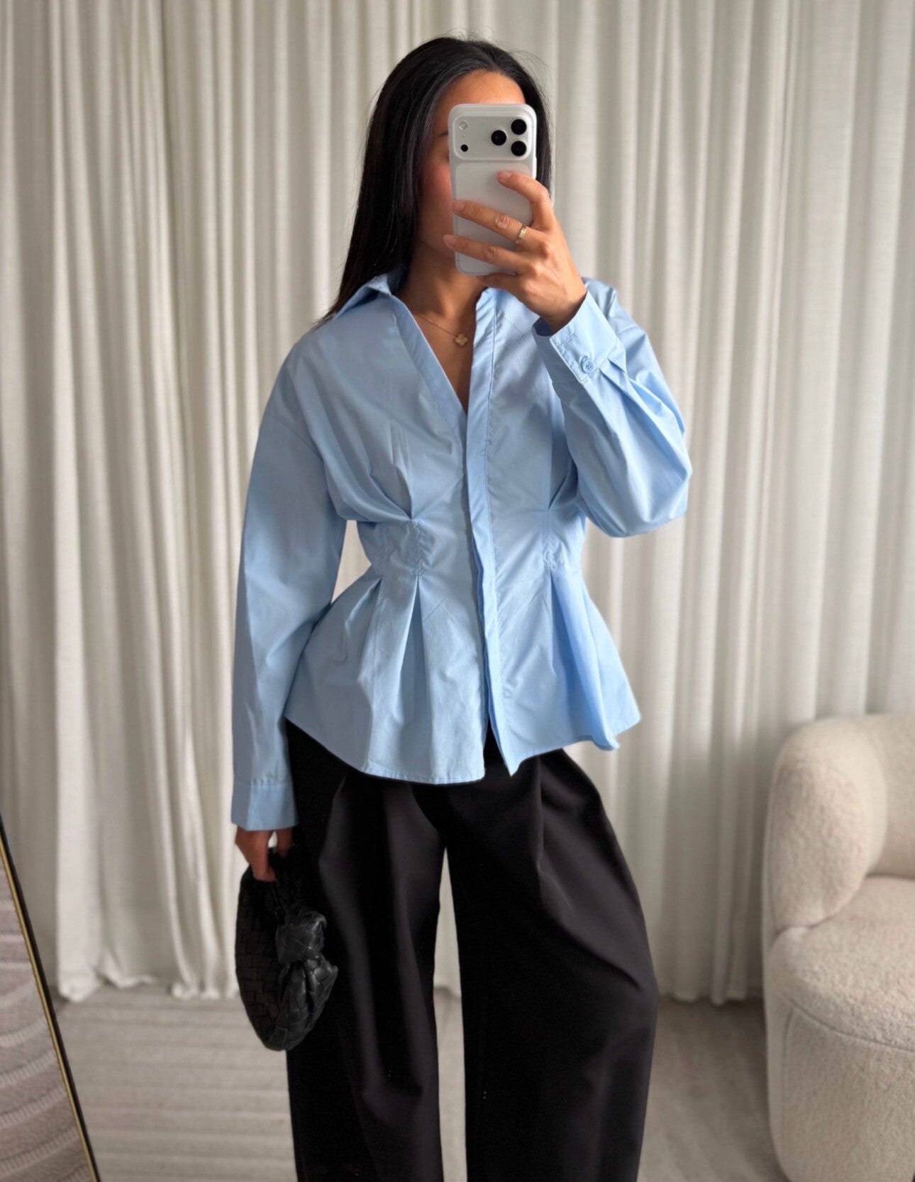 Olli blouse blauw