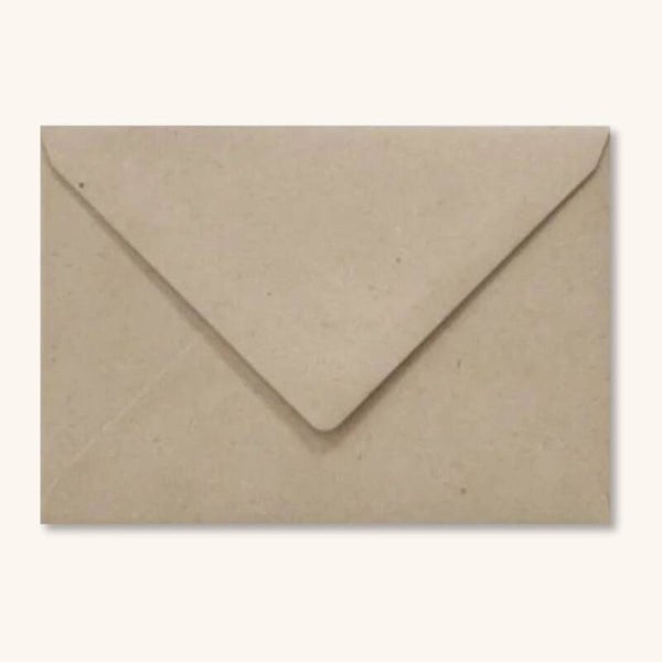 Enveloppen - 100% gerecycled kraft 10 stuks