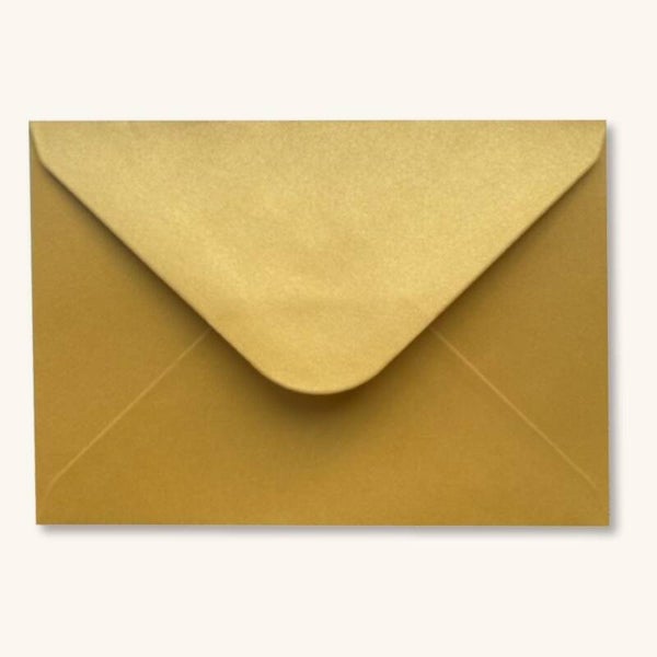 Enveloppen - Geel goud 5 stuks