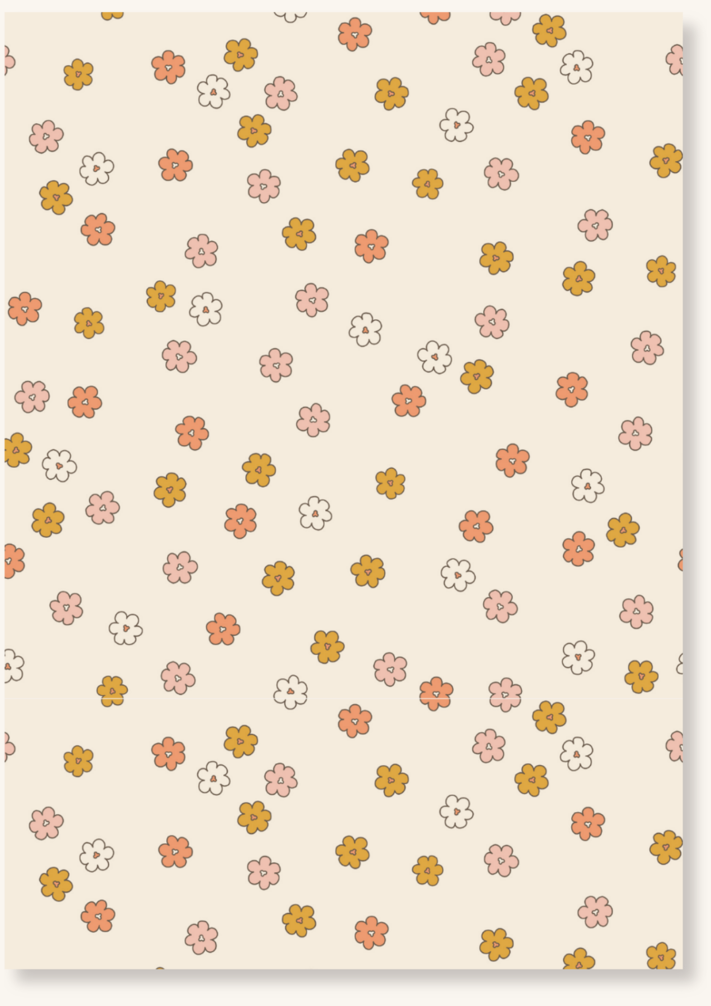 Blanco - Kleine retro bloemetjes