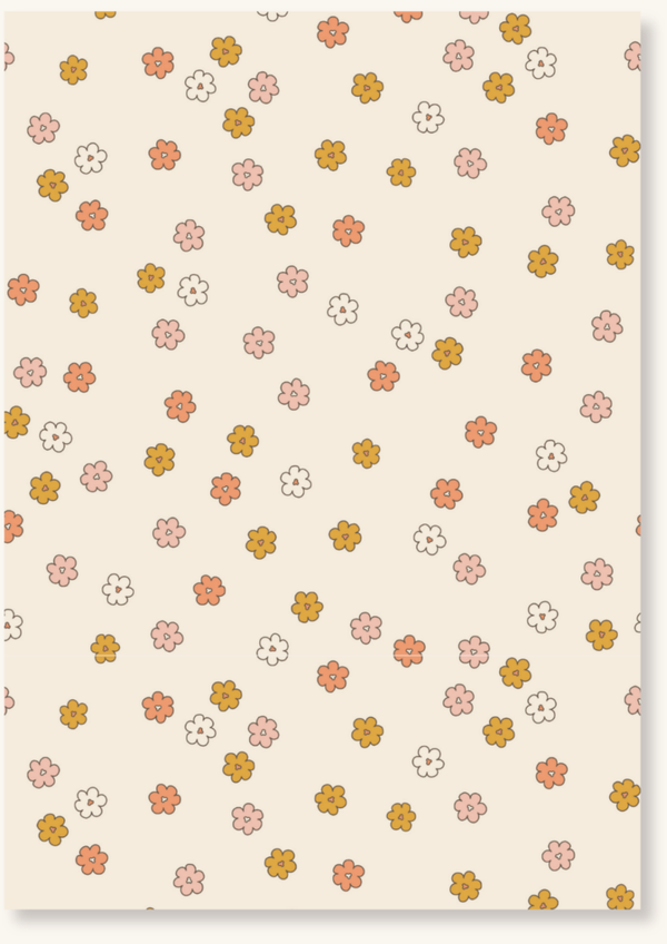 Blanco - Kleine retro bloemetjes