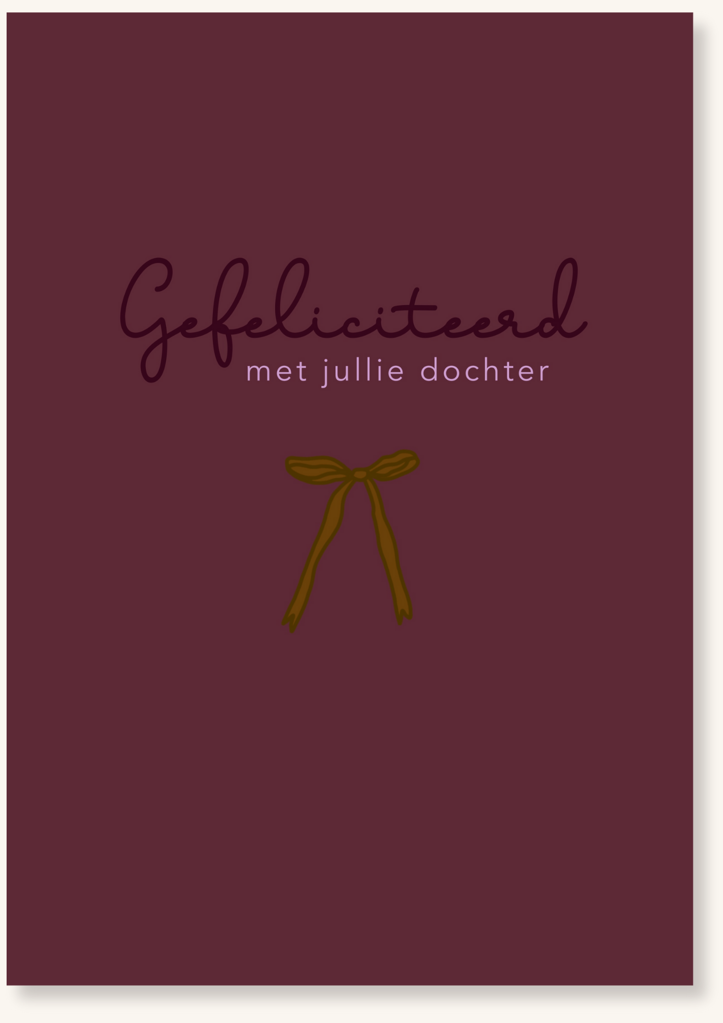 Geboorte - Gefeliciteerd met jullie dochter roze