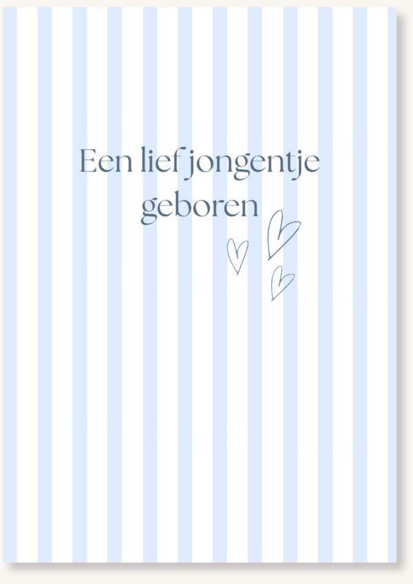 Geboorte - Blauw gestreept