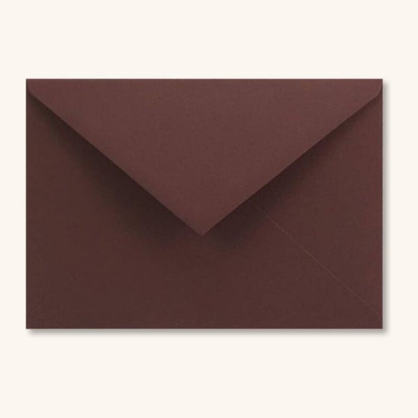 Enveloppen - Rood bruin 5 stuks