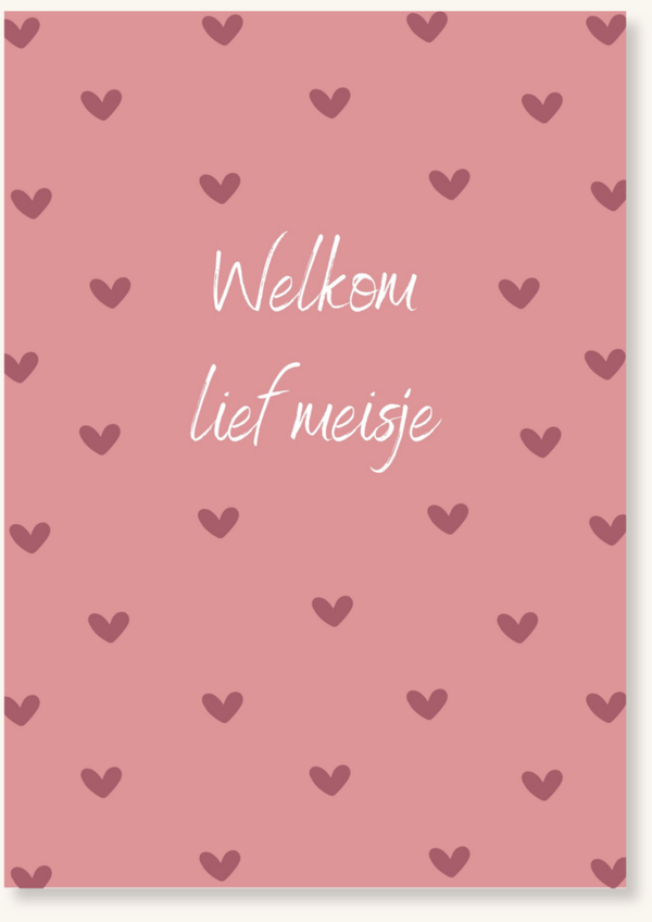 Geboorte - Meisje hartjes