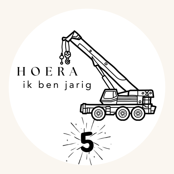 Gepersonaliseerde stickers per stuk - Hijskraan