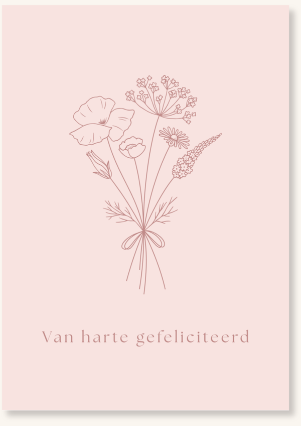 Verjaardag - Hartelijk gefeliciteerd boeket