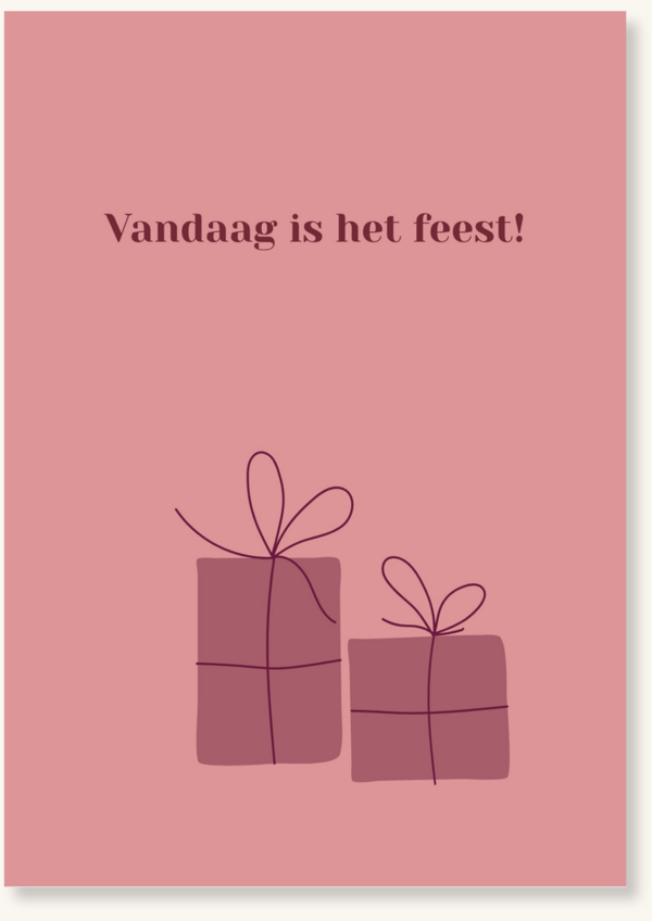Verjaardag - Feest cadeautjes roze