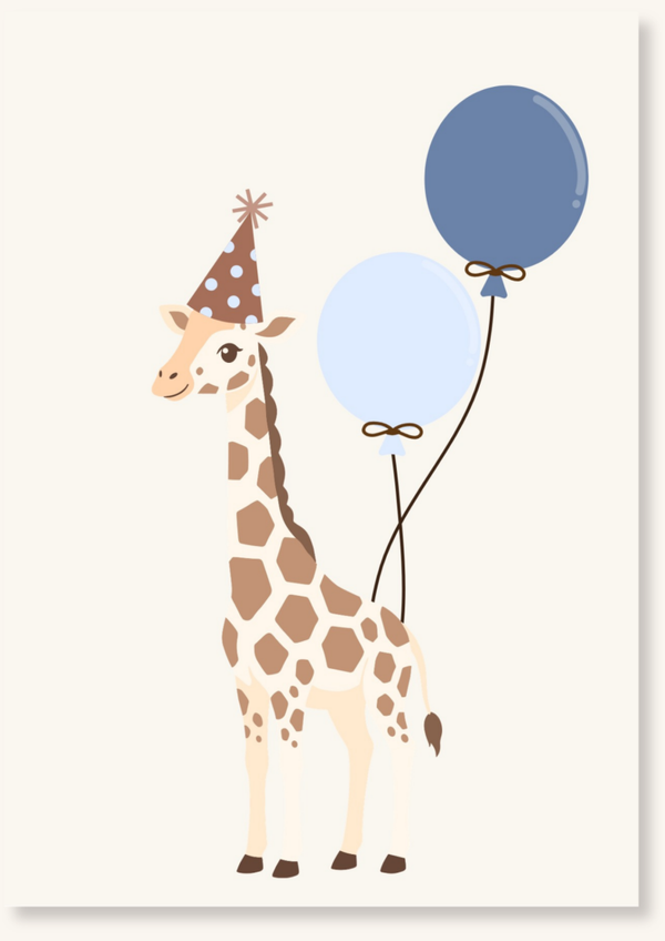 Blanco - Giraffe blauw