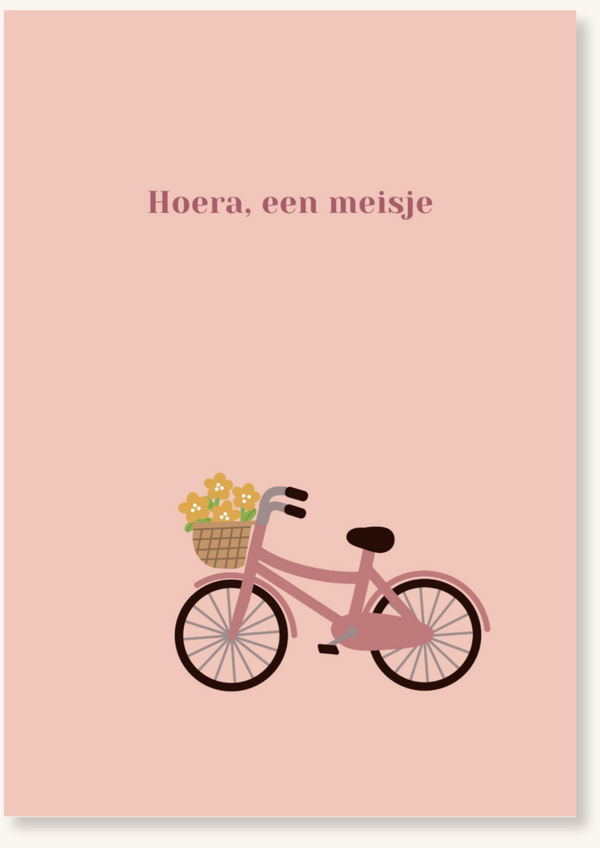 Geboorte - Meisje fiets