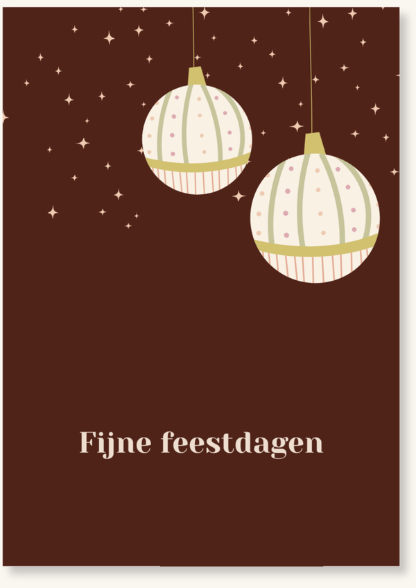 Kerstkaarten - Kerstballen