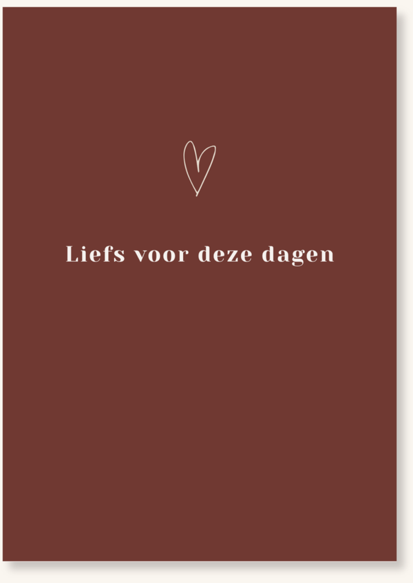 Kerstkaarten - Liefs voor deze dagen