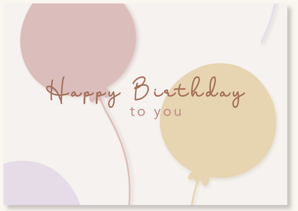 Verjaardag - Grote ballon gekleurd