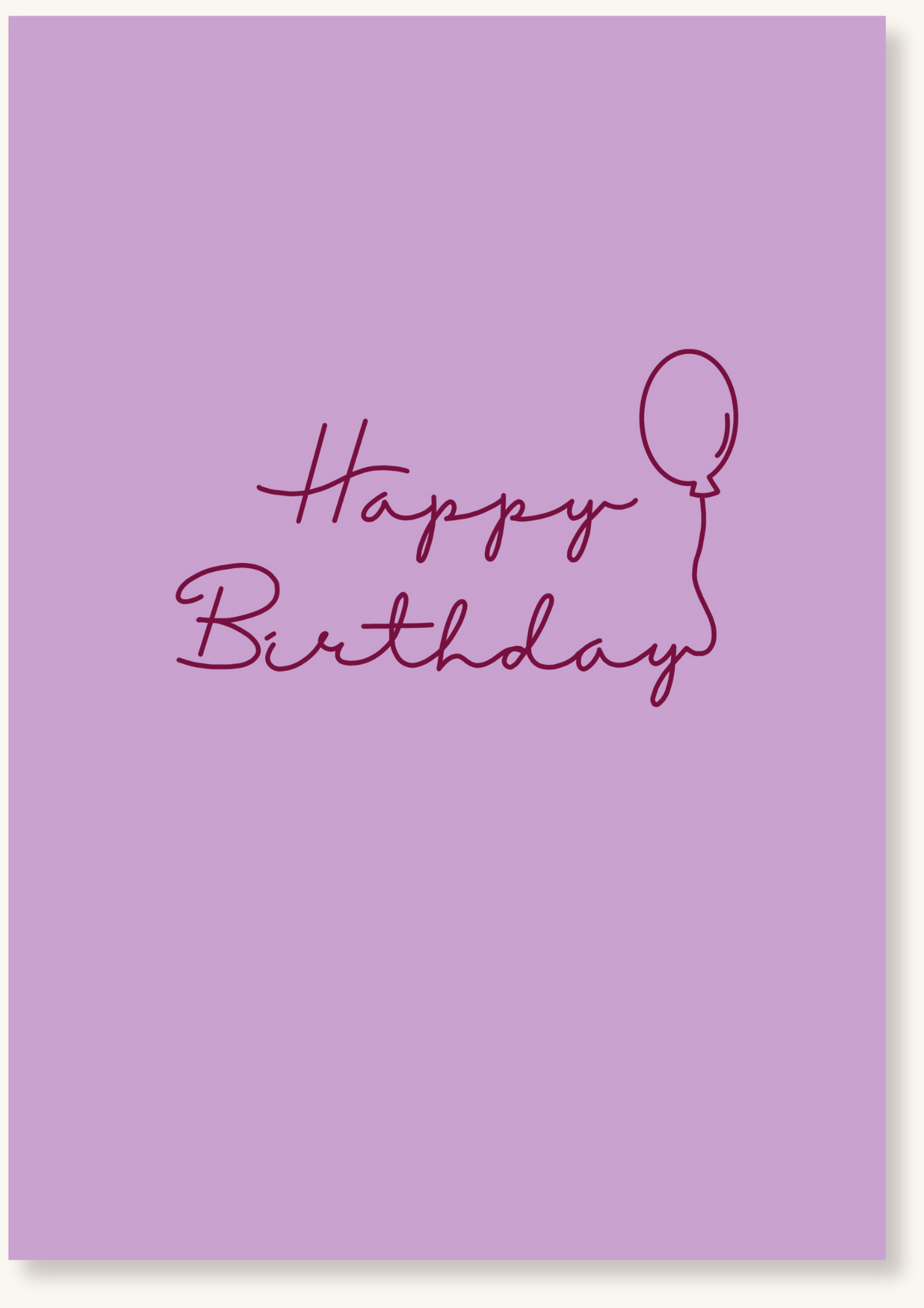 Verjaardag - Happy Birthday ballon lila