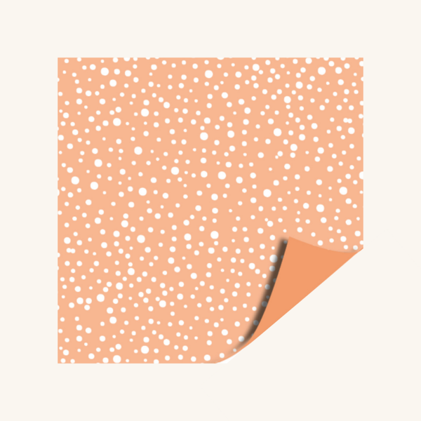 Inpakpapier - Oranje dots
