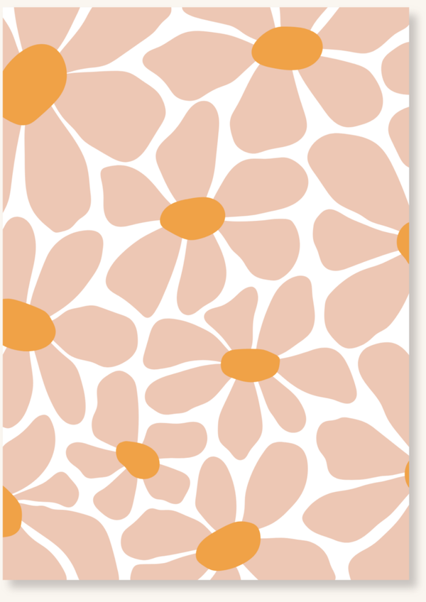 Blanco - Bloemenveld roze oranje