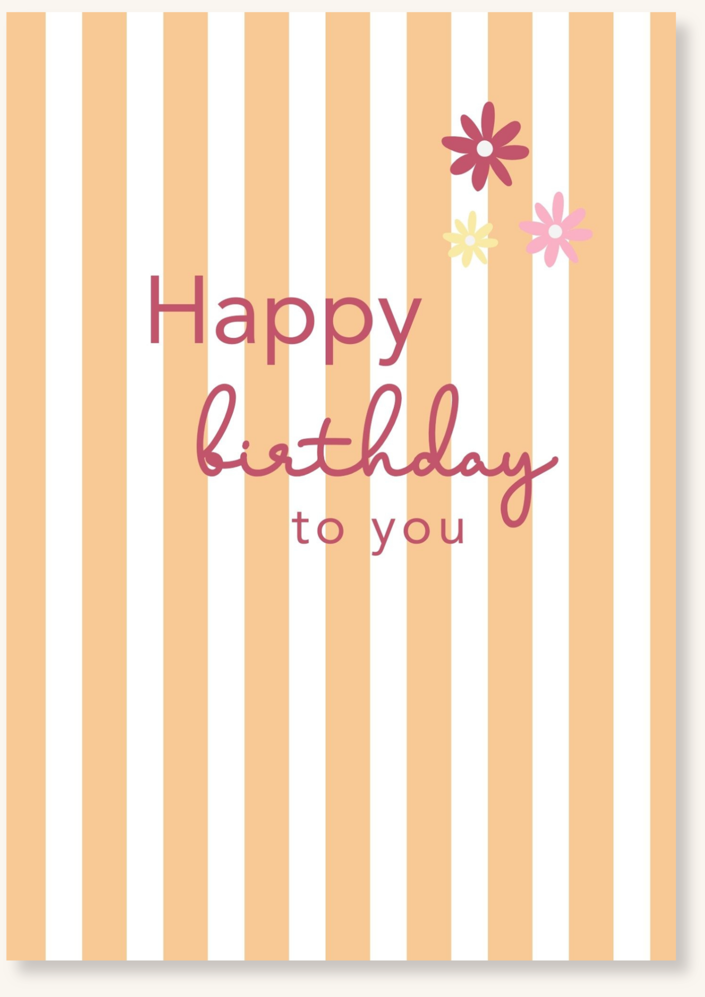 Verjaardag - Happy Birthday to you oranje